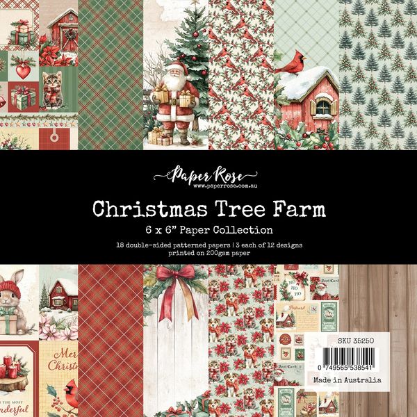 Paper Rose Christmas Tree Farm 6x6 Paper Collection 35250
