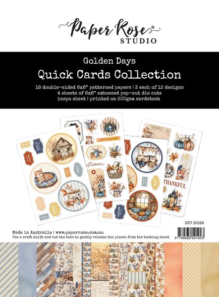 Paper Rose Golden Days Quick Card Collection 35338