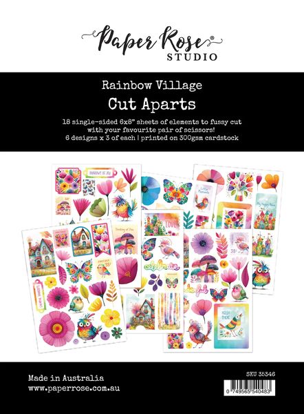 Paper Rose Rainbow Village Cut Aparts 35346