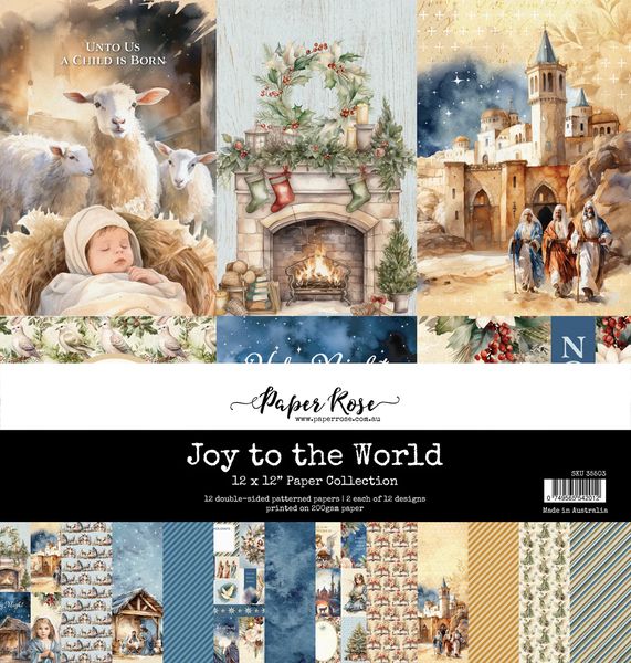 Paper Rose Joy to the World 12x12 Paper Collection 35503