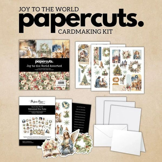 Paper Rose Studio Joy to the World Papercuts Cardmaking Kit