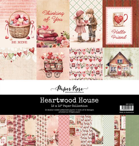 Paper Rose Heartwood House 12x12 Paper Collection