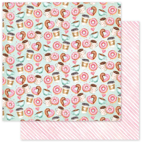 Paper Rose Perfect Pairs Patterns E 12x12 DS Paper (1 Sheet)
