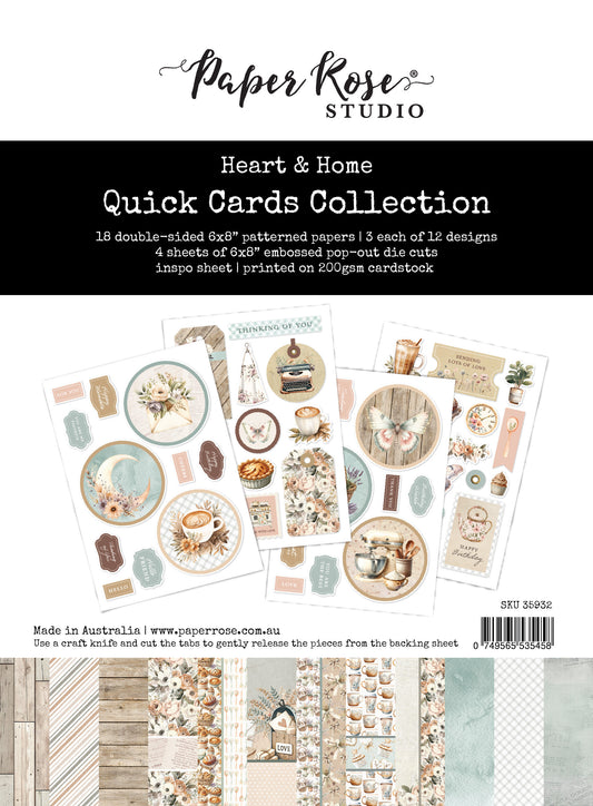 Paper Rose Heart & Home 6x8 Quick Cards Kit