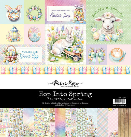 Paper Rose Hop Into Spring 12x12 Paper Collection
