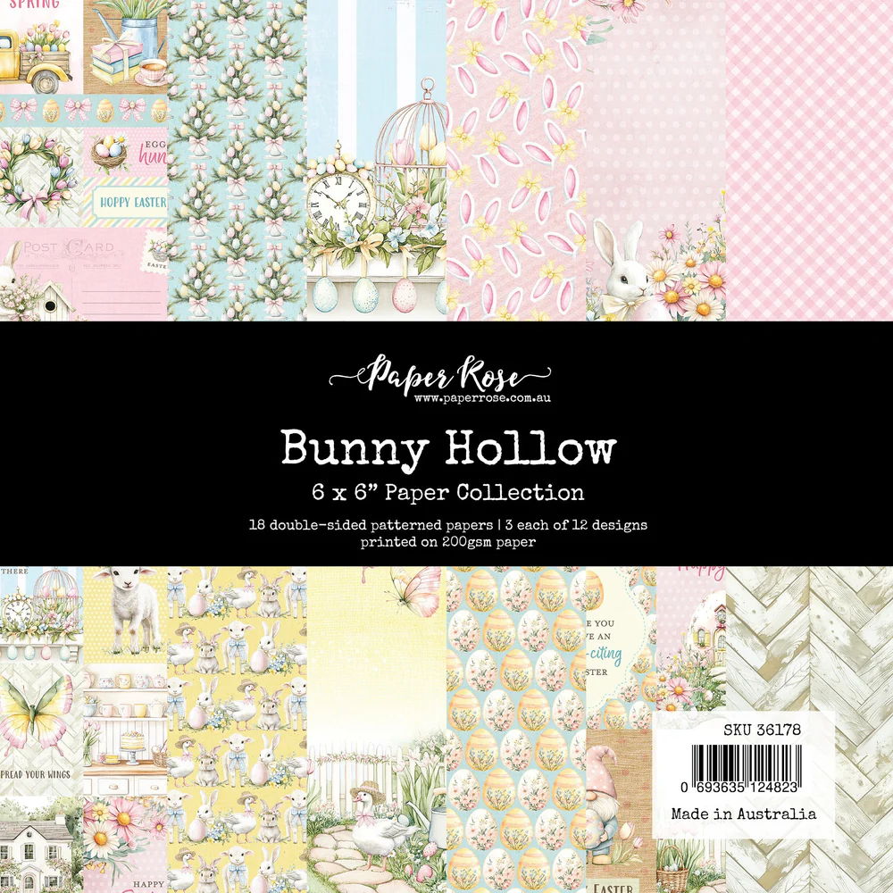 Paper Rose Bunny Hollow 6x6 Paper Collection