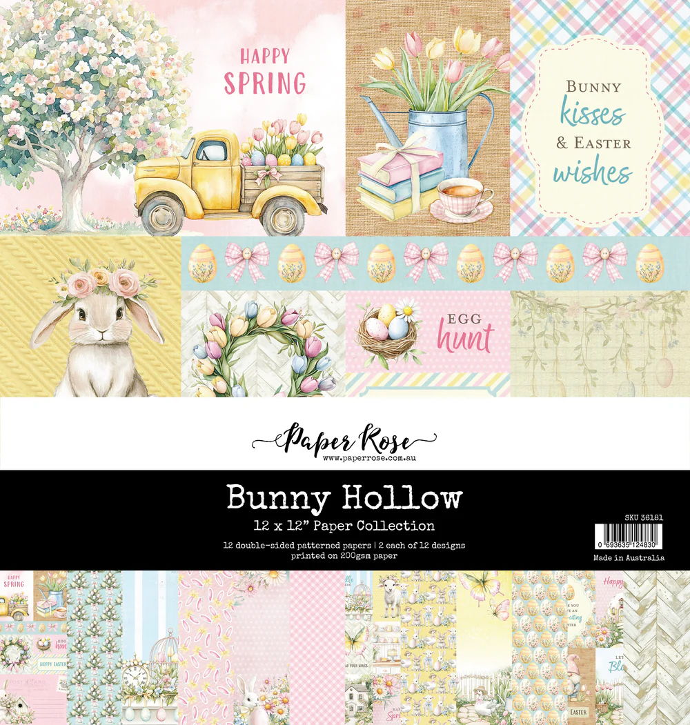 Paper Rose Bunny Hollow 12x12 Paper Collection