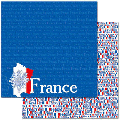 Reminisce Passports: France Paper DS Paper (1 Sheet)