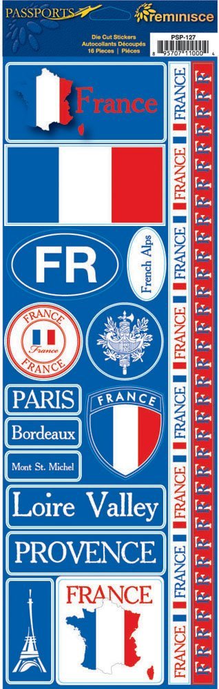 Reminisce Passports: France Sticker