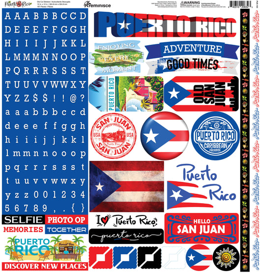 Reminisce Puerto Rico 12x12 Sticker