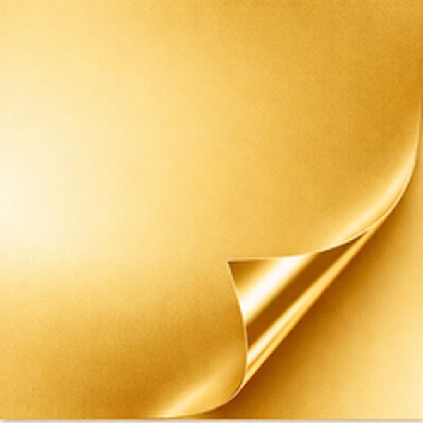 Bazzill Mirricard Gold 12x12 Cardstock