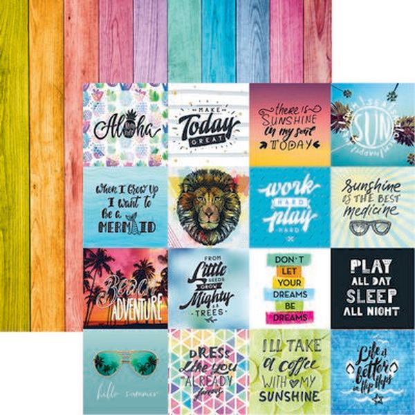 Reminisce Quote Book: Hello Summer Paper DS Paper (1 Sheet)