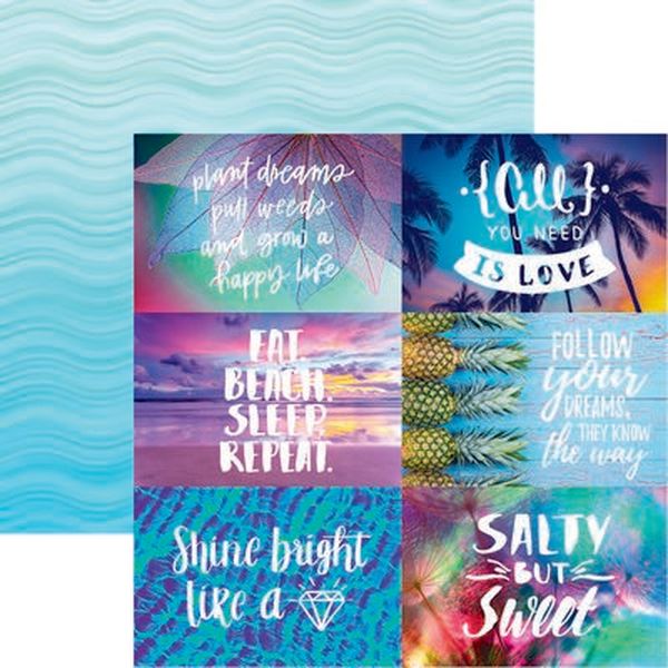 Reminisce Quote Book: Sunshine & Rainbows Paper DS Paper (1 Sheet)