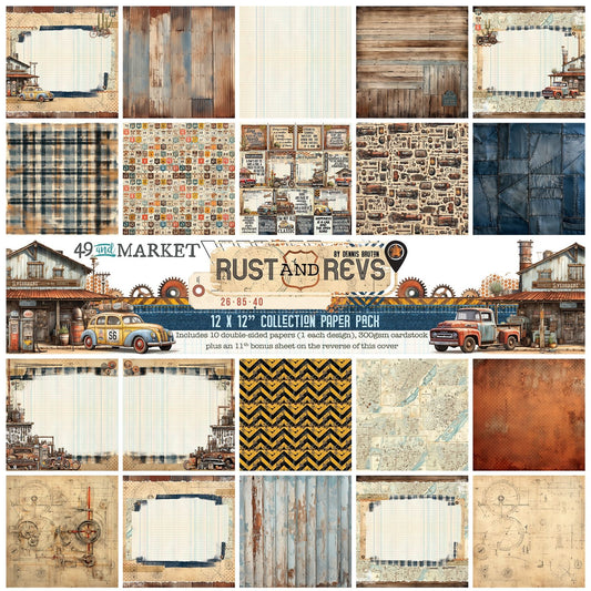 49 & Market Rust And Revs 12"X12" Collection Pack