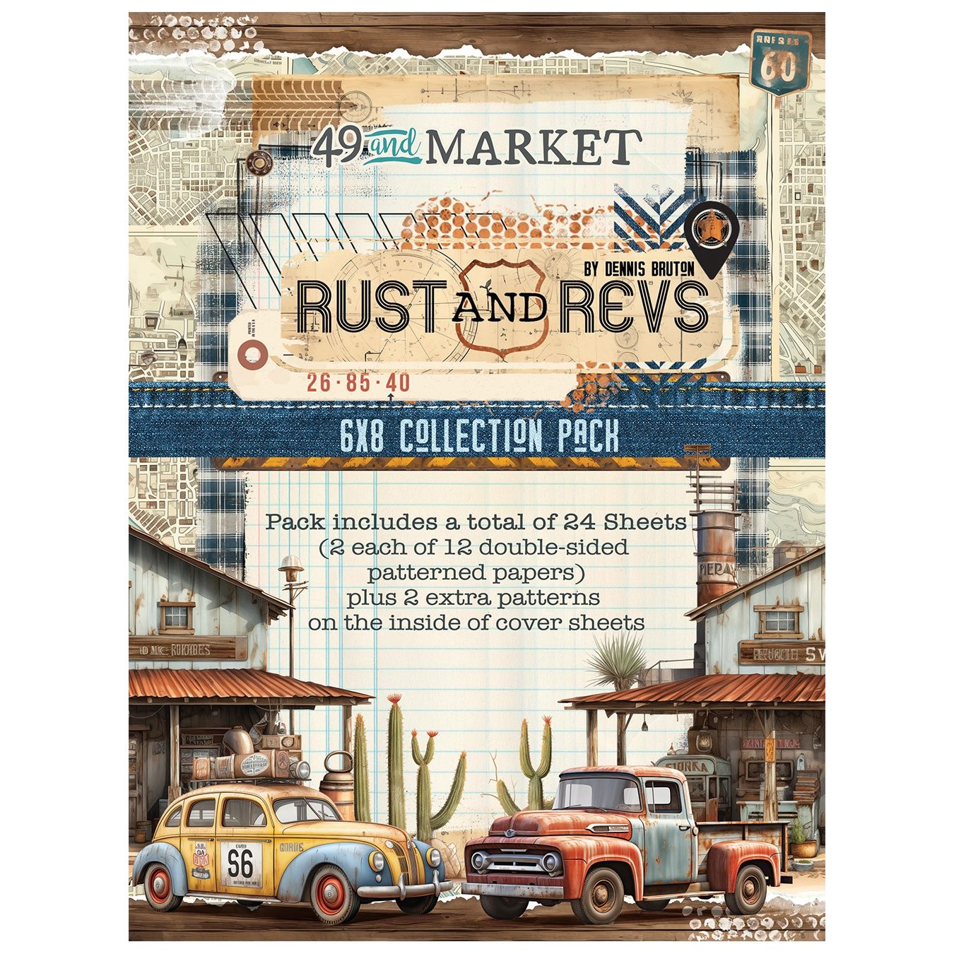 49 And Market Rust And Revs 6"X8" Collection Pack