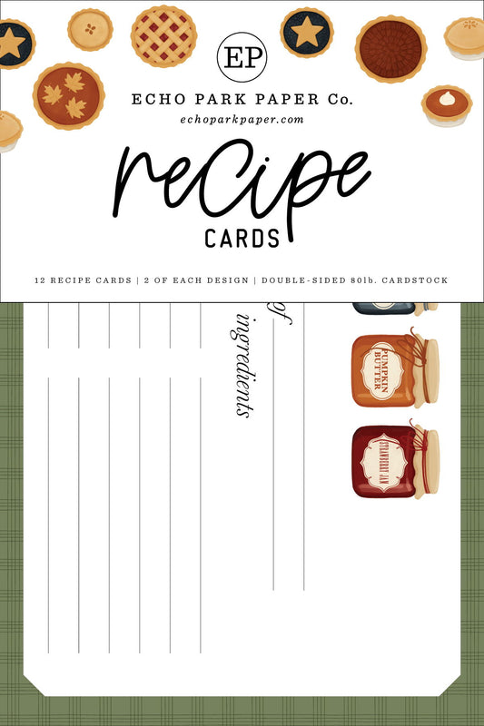 Echo Park Americana Recipe Cards