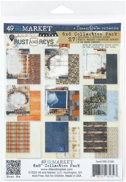 49 And Market Rust & Revs 2.0 6"X8" Collection Pack