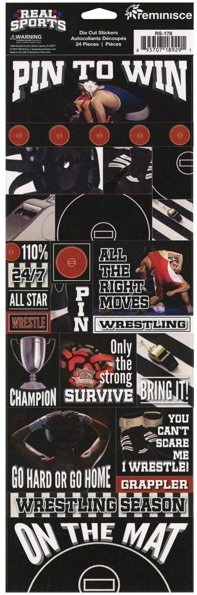 Reminisce Wrestling Die Cut Stickers