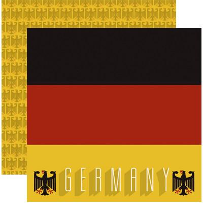 Reminisce Germany Scrapbook Paper DS Paper (1 Sheet)
