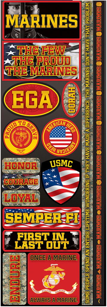 Reminisce Marines Combo Sticker