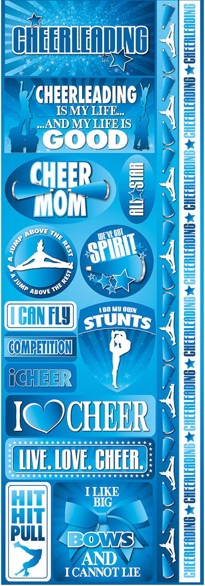 Reminisce Cheerleading Combo Sticker