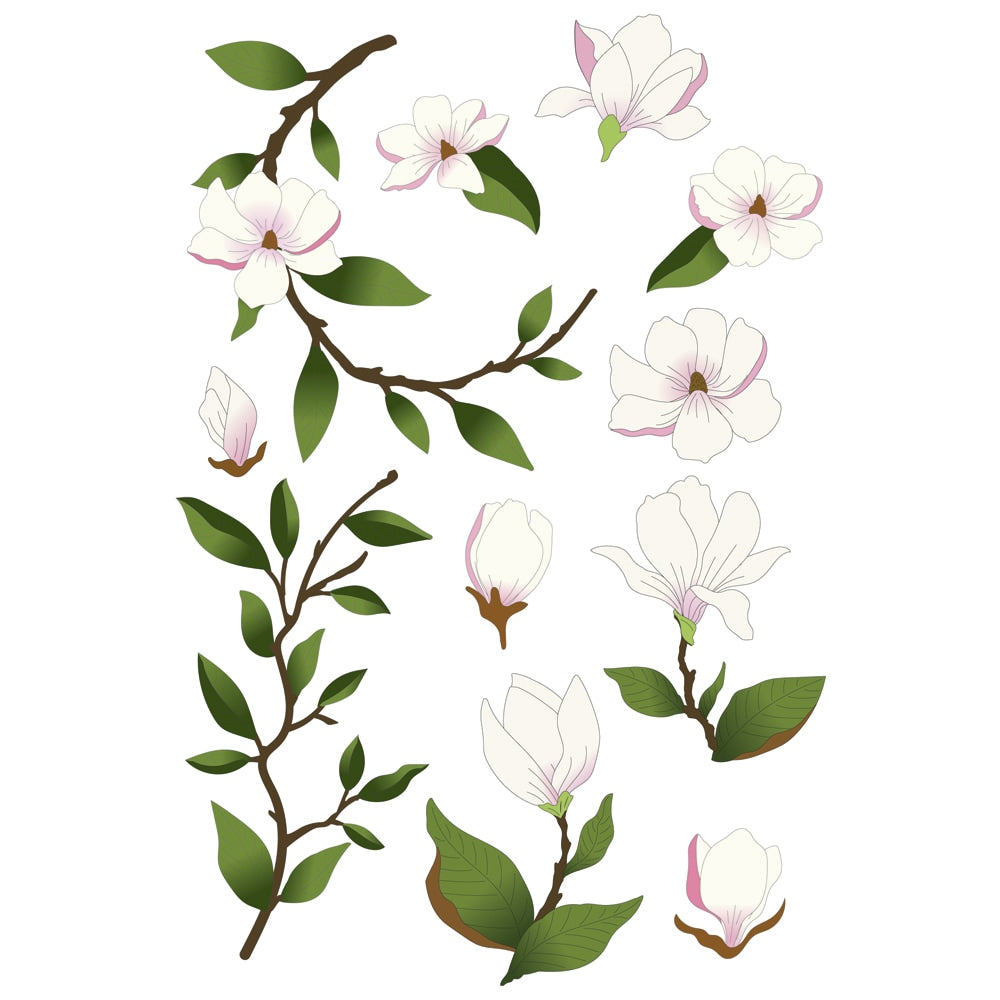 Memory Box Magnolia Rub On 