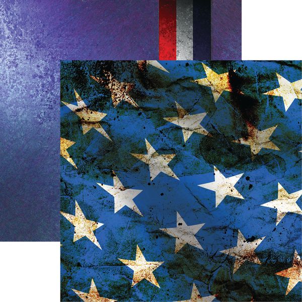 Reminisce Red White and Blue: Field of Blue DS Paper (1 Sheet)