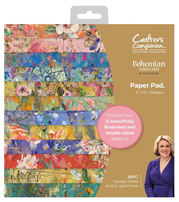 Sara Signature Bohemian Paper Pad 6"X6"