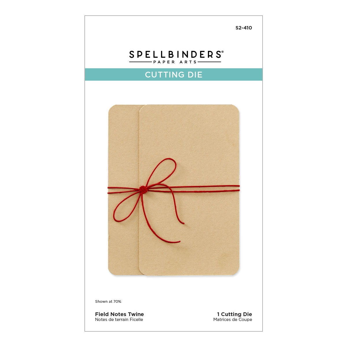 Spellbinders Etched Dies From The Field Notes -Twine
