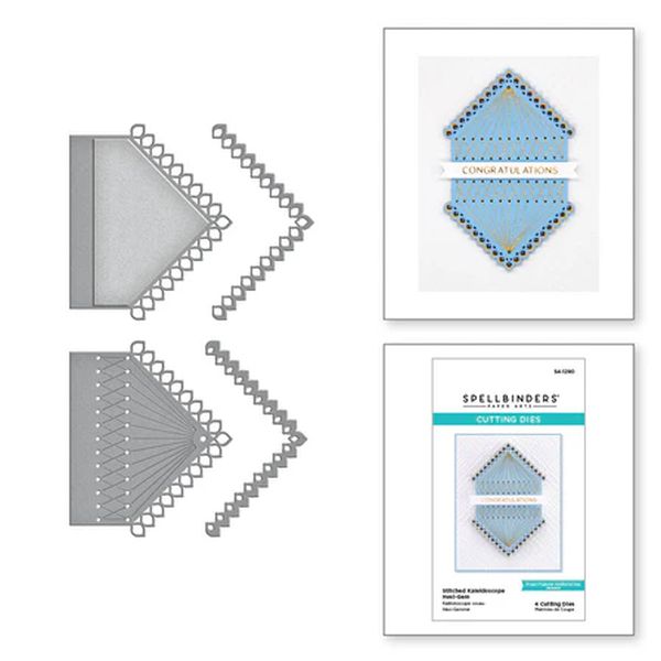 Spellbinders Stitched Kaleidoscope Hexi-Gem Etched Dies from the Hexi-Gems Collection