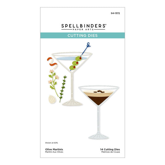 Spellbinders Etched Dies From Happy Hour-Olive Martinis