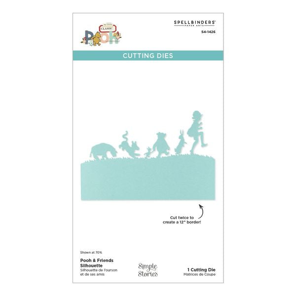 Spellbinders Say Cheese Classic Pooh Collection: Pooh & Friends Sillhouette Etched Dies