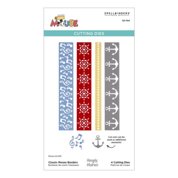 Spellbinders Classic Mouse Borders Etched Dies from the Say Cheese Classic Mouse Collection