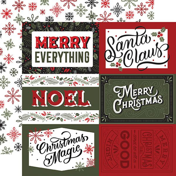 Salutations Christmas 6X4 Journaling Cards