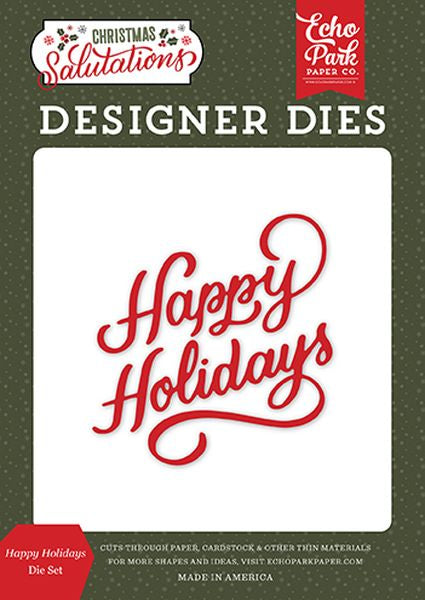 Happy Holidays Die Set