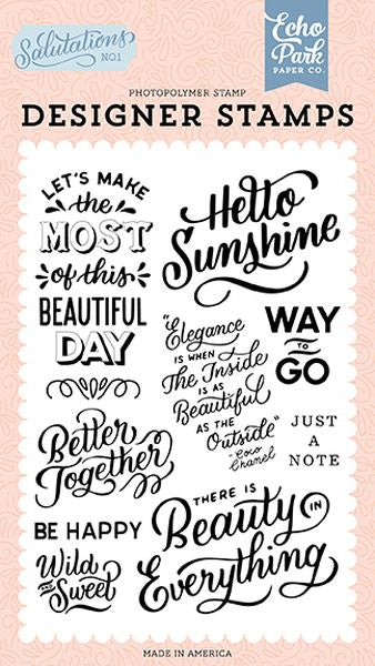 Salutations No 1 Hello Sunshine Stamp Set