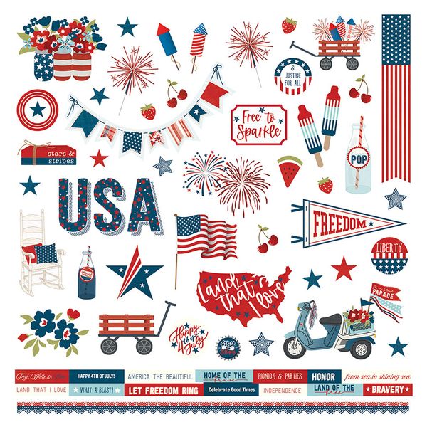 PhotoPlay Stars & Stripes Element Sticker