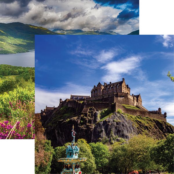 Reminisce Scotland and Wales: Edinburgh Castle DS Paper (1 Sheet)