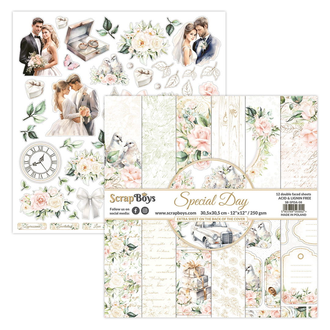 ScrapBoys 12"x12" Special Day 08 Paper Set