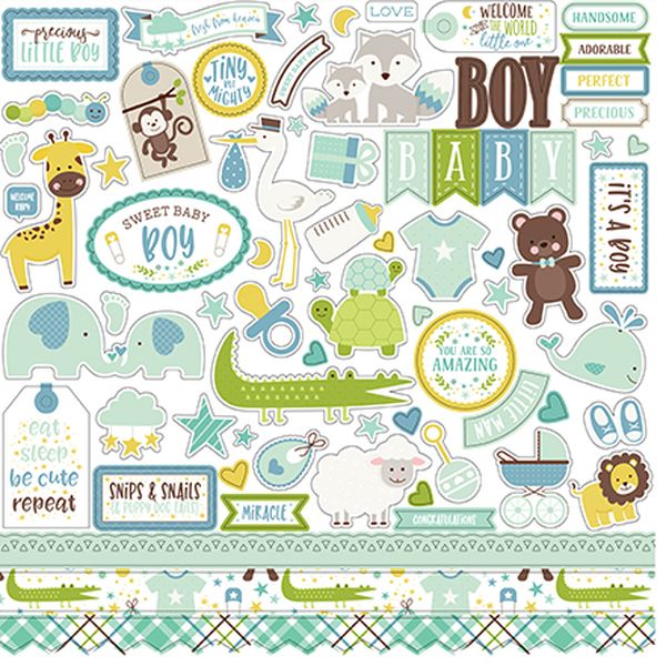 DISC - Sweet Baby Boy Element Sticker