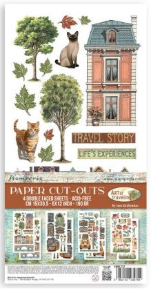 Stamperia Art of Traveling Paper cut-outs