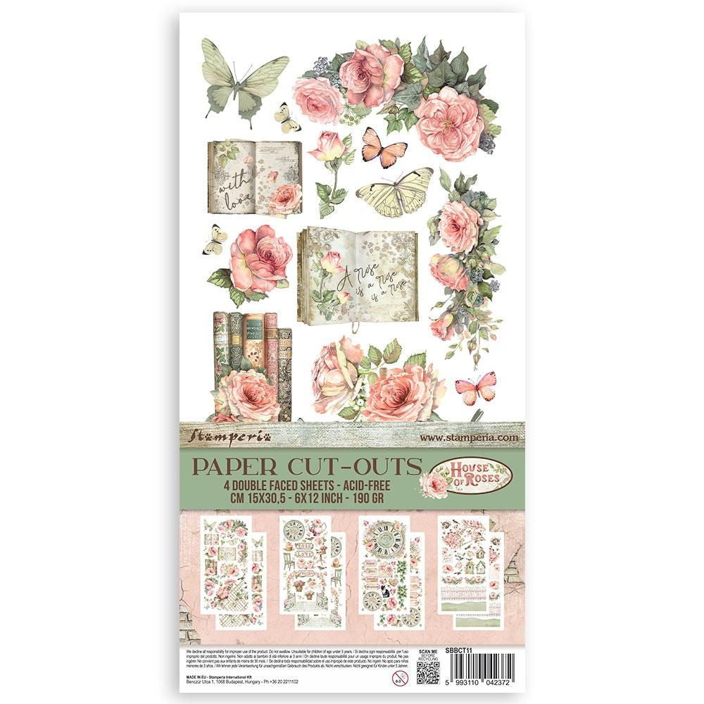 Stamperia House of Roses Double Face Paper Cut-Outs