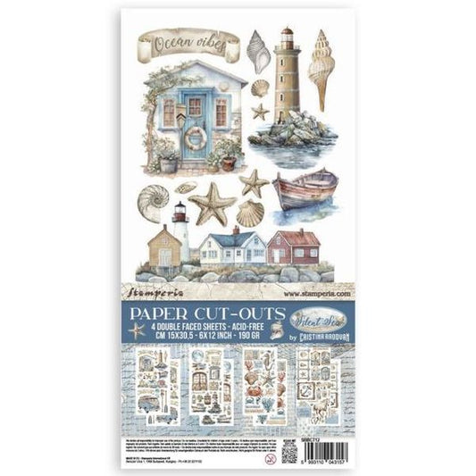 Stamperia: Silent Sea Double-Sided Paper Cut-Outs 4/Pkg