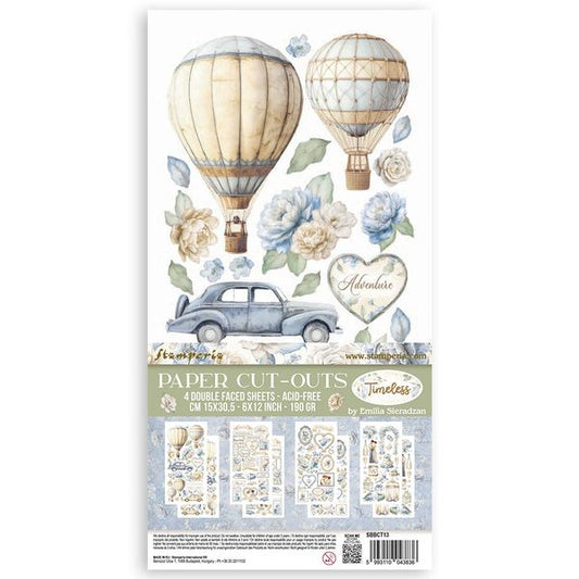 Stamperia Timeless 2 Double-sided Paper Cut-outs - 4 sheets