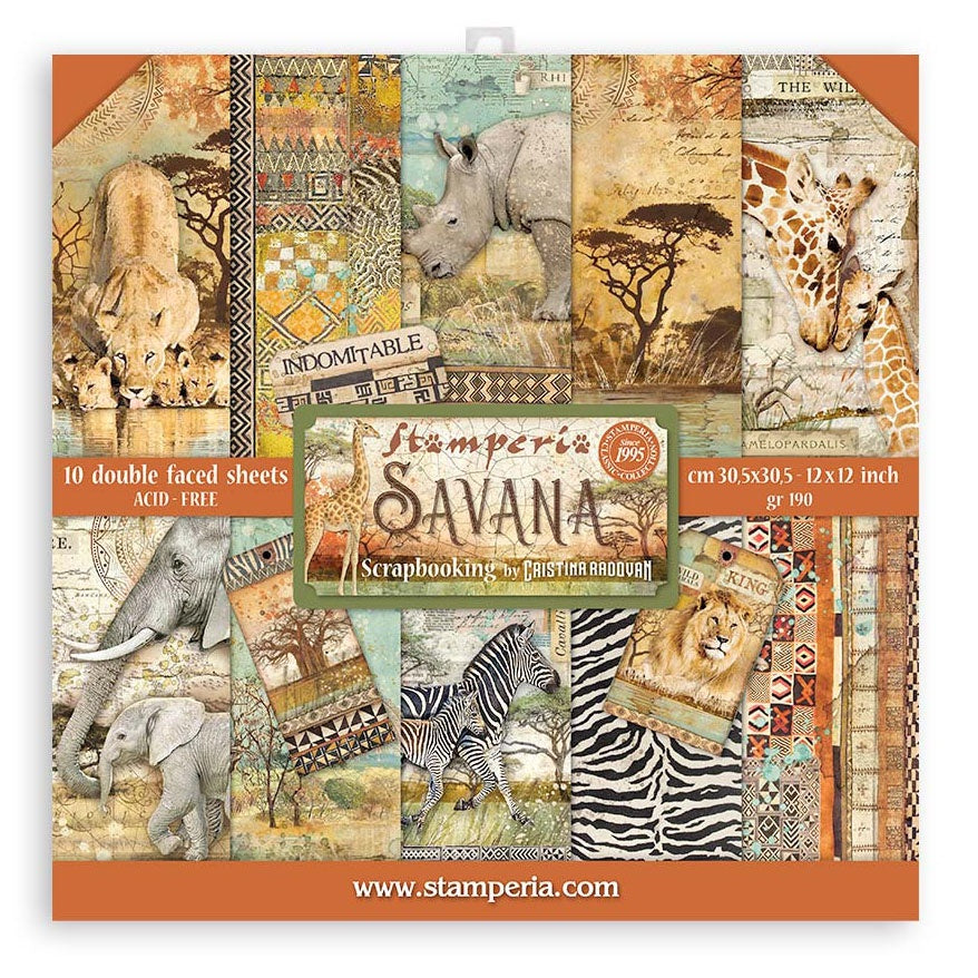 DISC - Stamperia Savana Kit 12x12