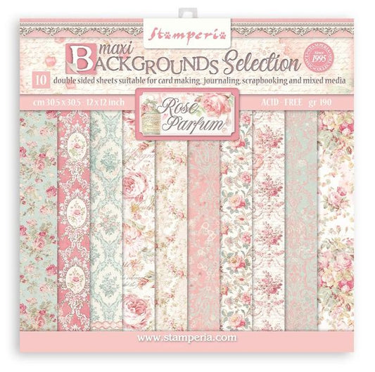 Stamperia Rose Parfum Maxi Backgrounds
