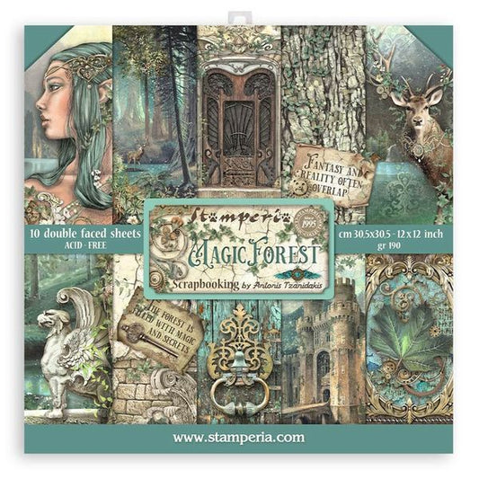 Stamperia Magic Forest 12x12 Paper Pack