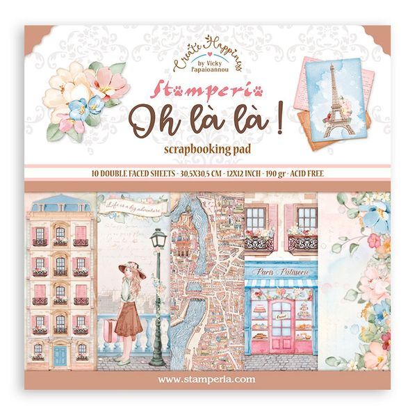 Stamperia Oh La La 12x12 Paper Pack