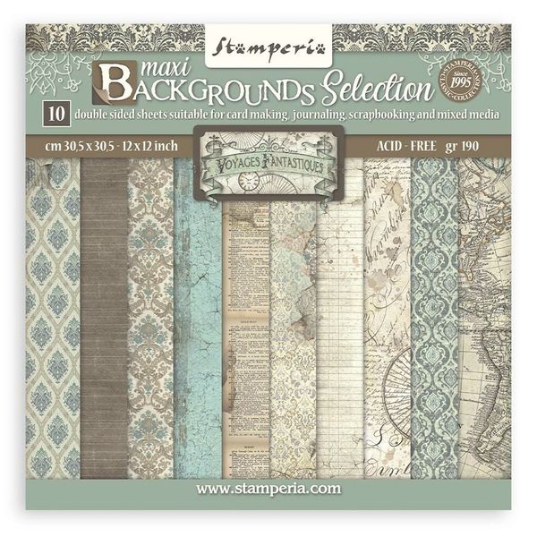 Stamperia Voyages Fantastiques Maxi Backgrounds
