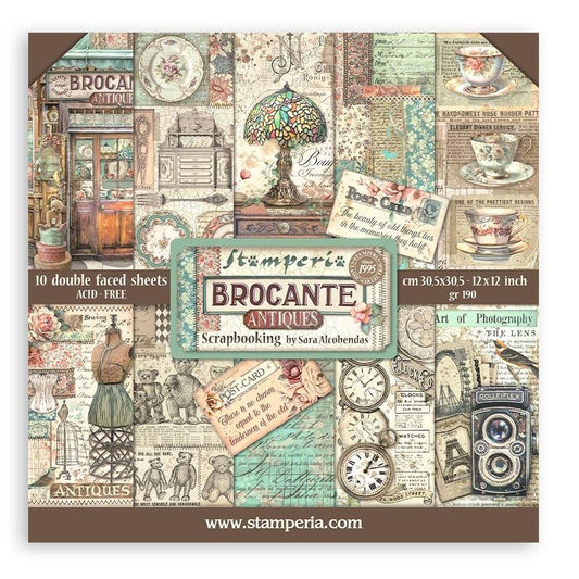 Stamperia Brocante Antiques 12X12 Pad